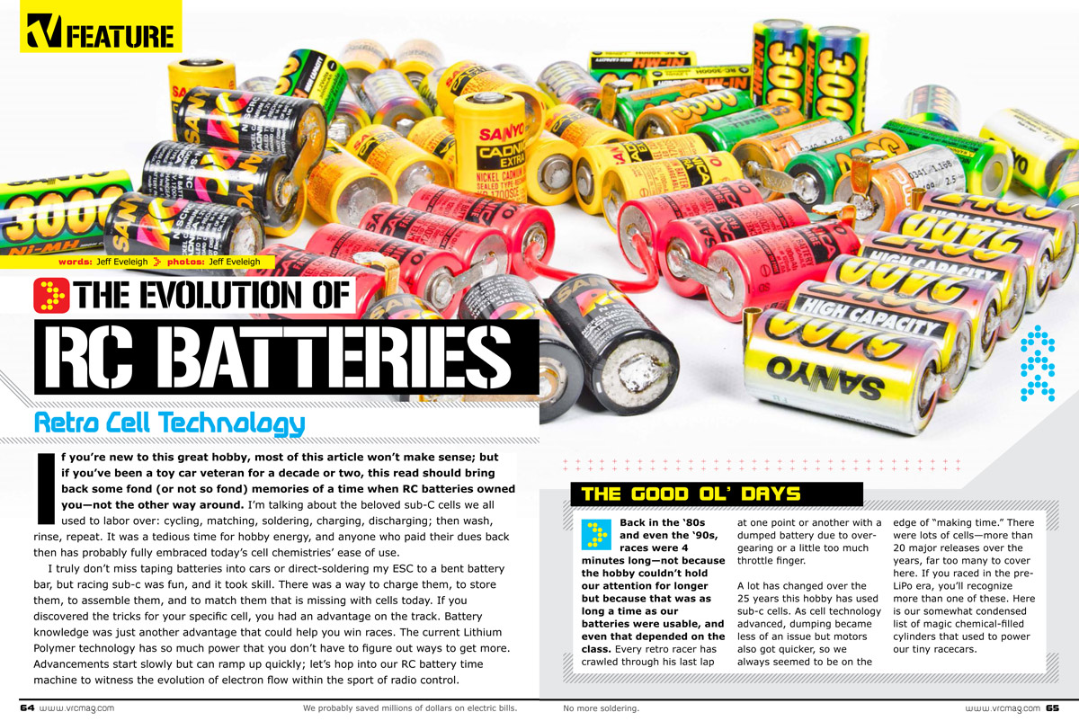 The Evolution of RC Batteries FREE Article Velocity RC Magazine